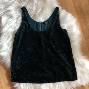 J. Crew crushed velvet tank